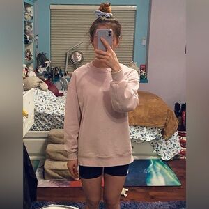 Pink Lululemon Perfectly Oversized Crewneck Sweatshirt